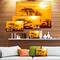 Designart - Orange Glow of African Sunset - Extra Large Wall Art Landscape